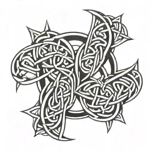 celtic motherhood knot  tattoo design idea