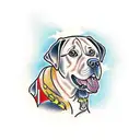 labrador tattoo design idea