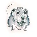 labrador tattoo design idea