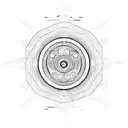 iris ufo alien tattoo design idea