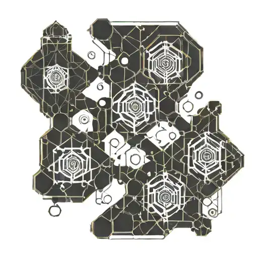 Chemical structure of caffeine, japanese tattoo design idea
