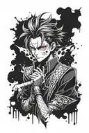 chrollo from hunter x Hunter tattoo design idea
