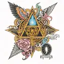 rock music pink floyd led zeppelin Soundgarden  tattoo design idea
