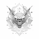 alone tattoo design idea