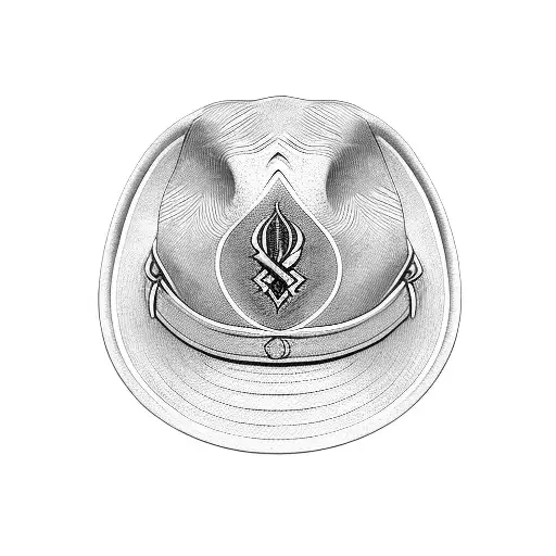 arthur morgan's hat  tattoo design idea