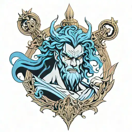 hades Greek god tattoo design idea
