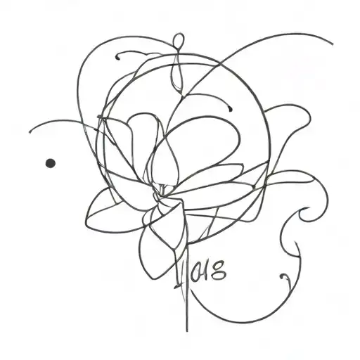 birthdate 08 10 2010 tattoo design idea