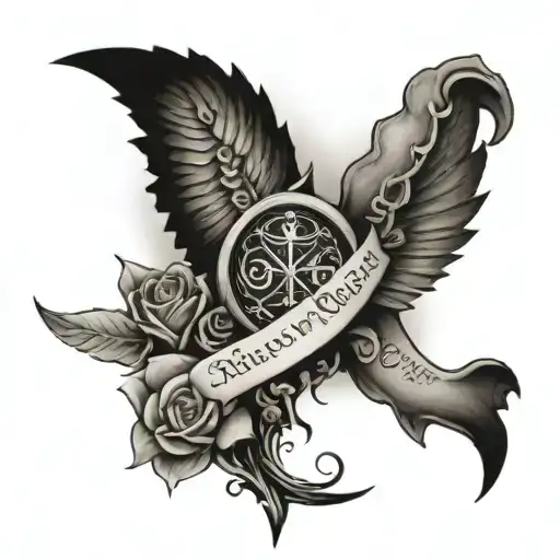 romans 8:11 tattoo design idea