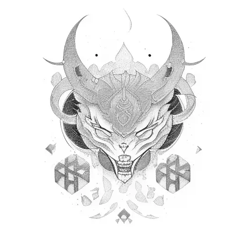 Manga-style tattoo sleeve featuring Hijos tattoo design idea