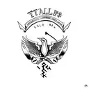 tailor swift 1989 album with the name scar tattoo design idea