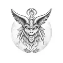 baphomet tattoo design idea