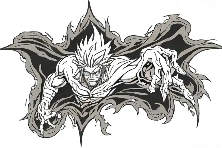 bleach anime tattoo design idea