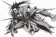 Zaraki Kenpachi tattoo design idea