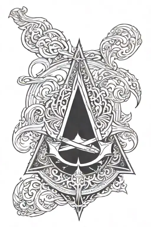 Assassins creed logo tattoo design idea
