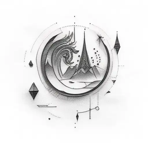 minimalistisk leg tattoo where the symbolic is everything happens for a reason  tattoo design idea