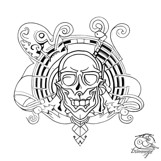  leg tattoo where the symbolic is everything happens for a reason  tattoo design idea