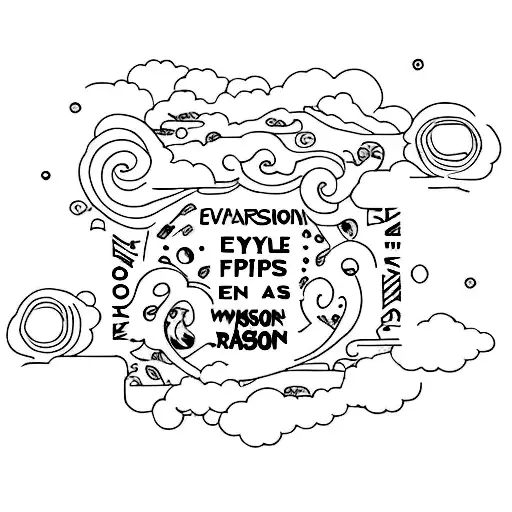 Fashion runway with the phrase 'Everything happens for a reason' tattoo design idea