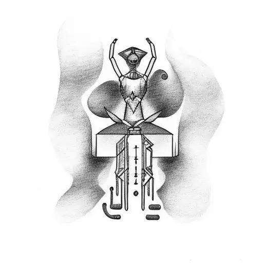 minimalistisk leg tattoo where the symbolic is everything happens for a reason  tattoo design idea