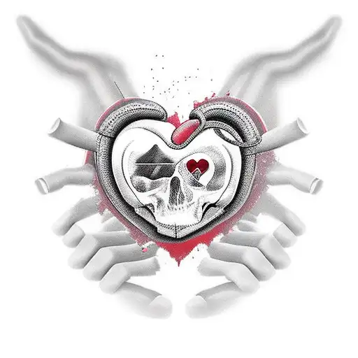 Survived a cardiac arrest tattoo design idea