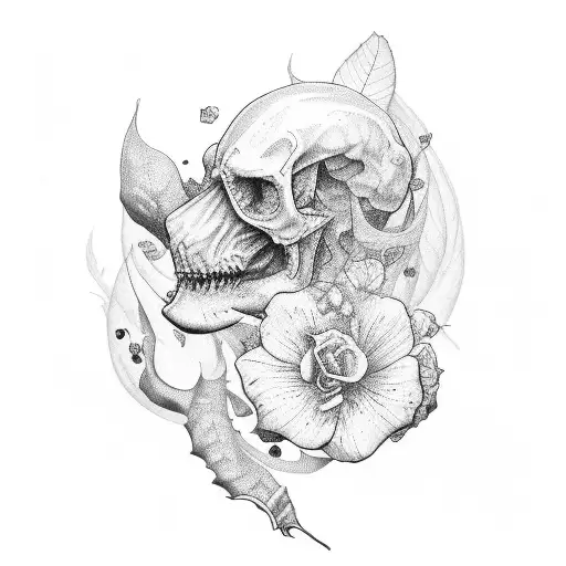 drake rose tattoo design idea