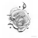 drake rose tattoo design idea