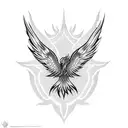 gay Phoenix strength tattoo design idea