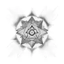 stars moon Phoenix strength tattoo design idea