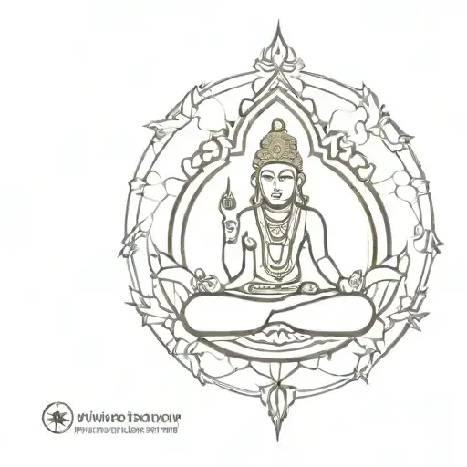 hindu mythology tattoo design idea
