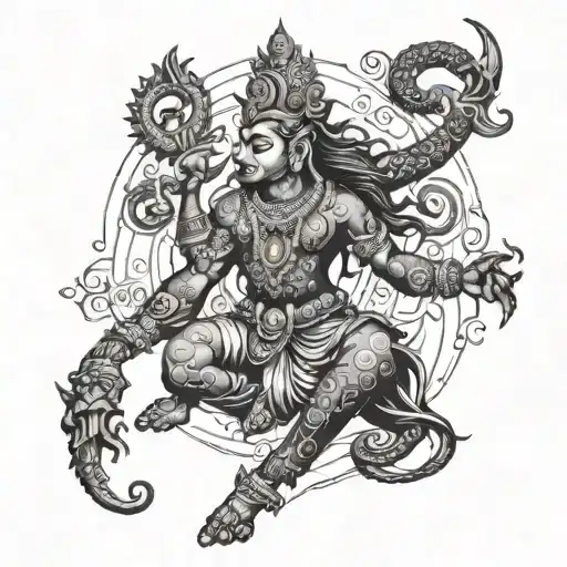 hindu mythology inspired tattoo tattoo design idea