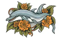 dolphin tattoo design idea