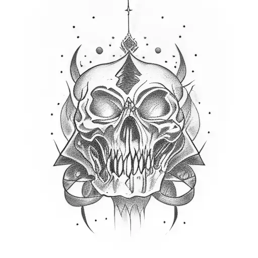 dark brotherhood black sacrament tattoo design idea