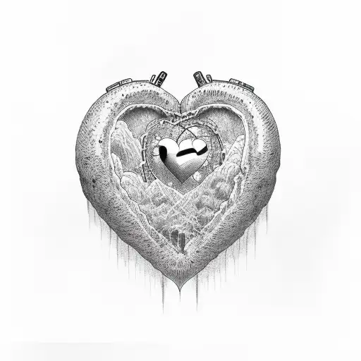 g59  ($uicideboy$) in a heart  tattoo design idea