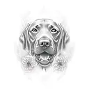 Vizsla tattoo design idea
