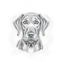 Vizsla tattoo design idea