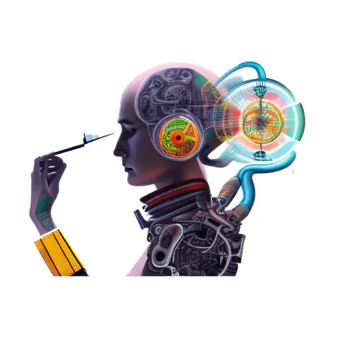 auto consciousness contemplation tattoo design idea