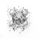 Pluto tattoo design idea