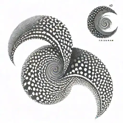 vortex going vertically tattoo design idea