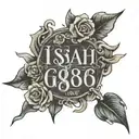Isaiah 6:8 written tattoo design idea