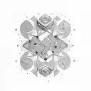 Constellation Gemini pretty tattoo design idea