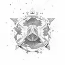 Constellation Gemini pretty tattoo design idea