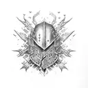 dark souls tattoo design idea