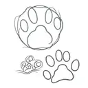 4 Cat Paws tattoo design idea