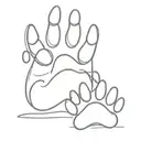 4 Cat Paws tattoo design idea