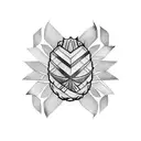 Pineapple tattoo design idea