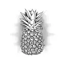 Pineapple tattoo design idea