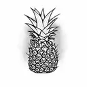 Pineapple tattoo design idea