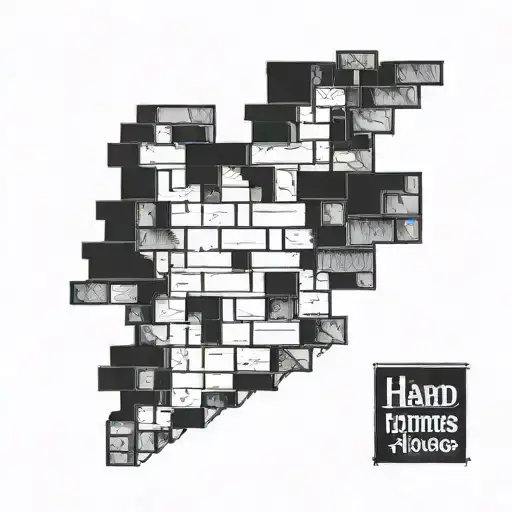 Hard Times On Brick By Brick tattoo design idea