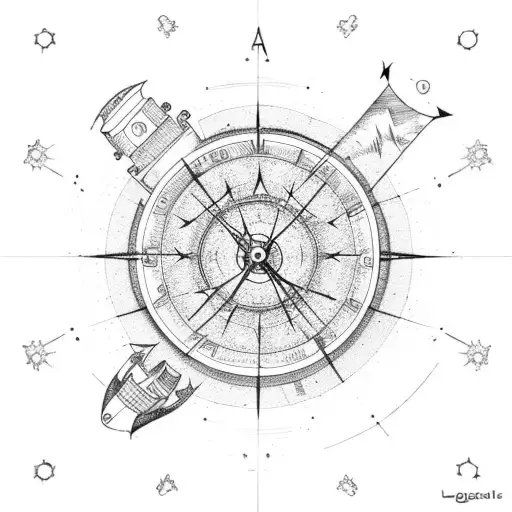 aquarius constellation with gps coordinate tattoo design idea