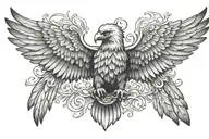eagle wings tattoo design idea