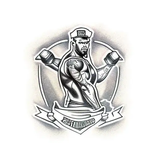bodybuilders tattoo design idea